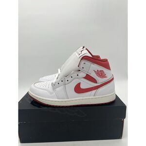 Nike Air Jordan 1 Mid SE Men's Size 8 Shoes FJ3458-160 White Lobster Dune Red